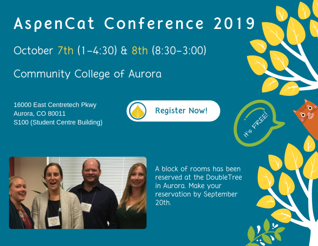 Register Now for the AspenCat Conference!