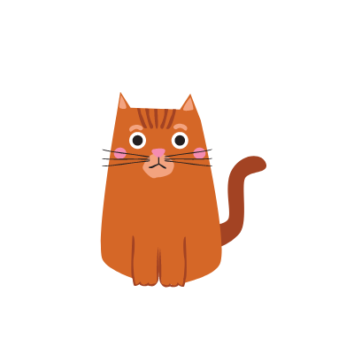 Cartoon Orange Cat