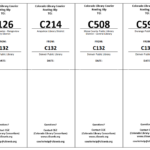 Four different courier slips