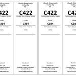 Four identical courier slips