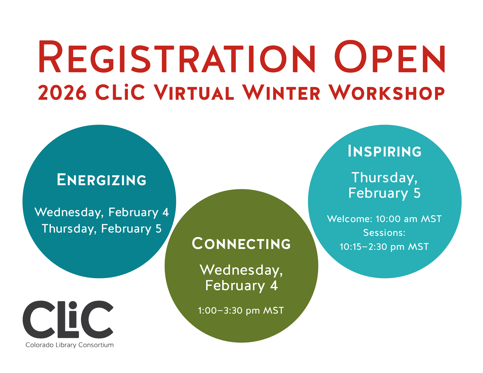 Register Now for 2026 Virtual Winter Workshop February 4-5, 2026